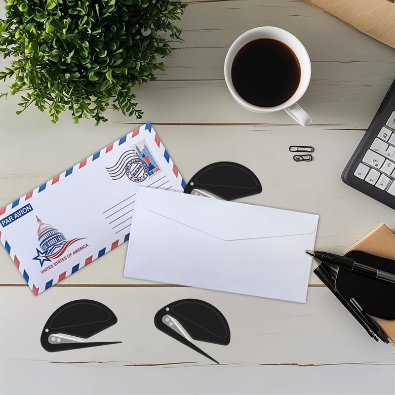 ZONICE 3 Pack Letter Opener Envelope Slitter – Envelope Opener with Safety Concealed Sharp Blade Neatly Opened Without Damage.Mail Opener for Women Men,Office Worker,Graduate Students,Home,Office,Postal - Image 4